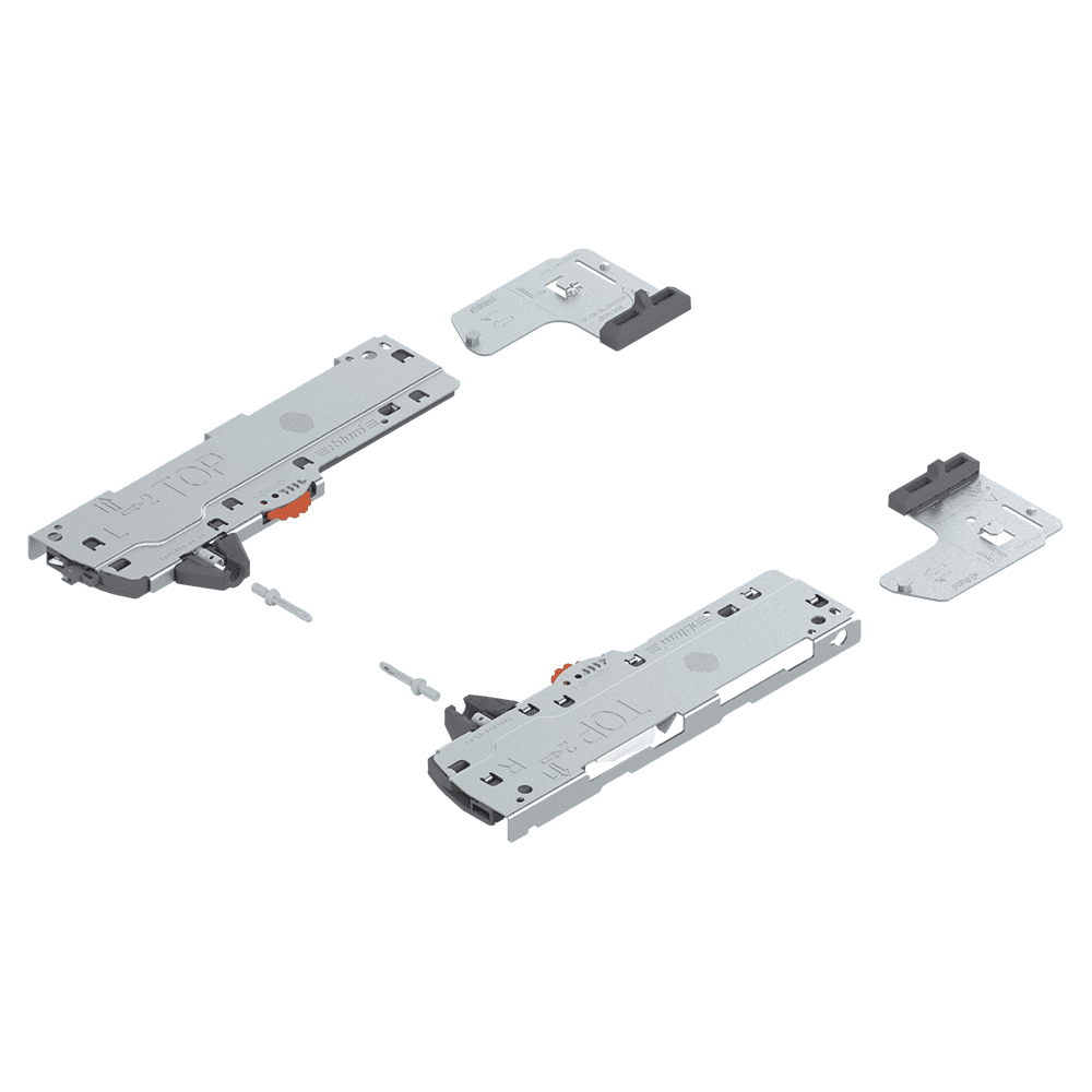 Legrabox/Movento L3 Tip-On Unit/Trigger with 88lb Capacity, Light Gray, 15" - 21"