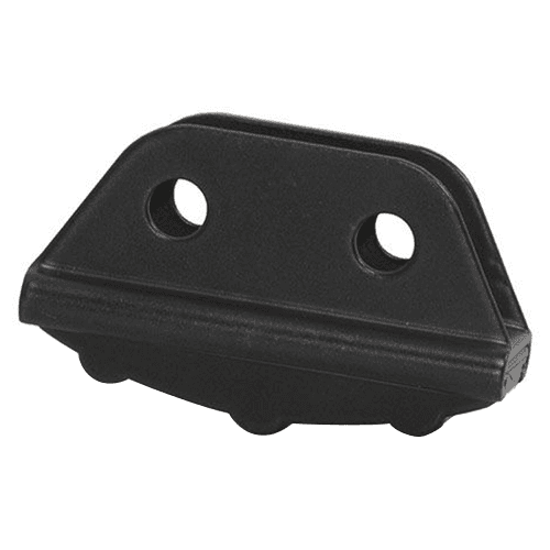 Lower Non-Skid Foot Assembly for Library Ladders, Black Finish