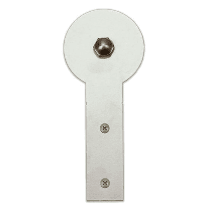 Stick Strap with Roller for Rolling Barn Doors, Satin Nickel