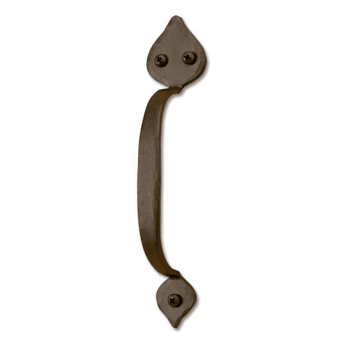 Design #3, Hand Forged Handle for Rolling Barn Doors, Oil Rubbed Bronze