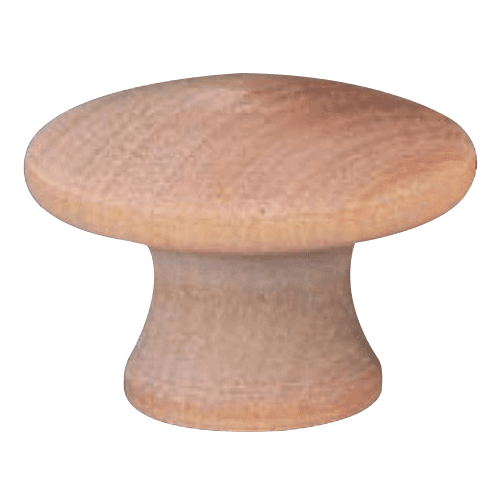 1-1/4" Mushroom Knob, Birch