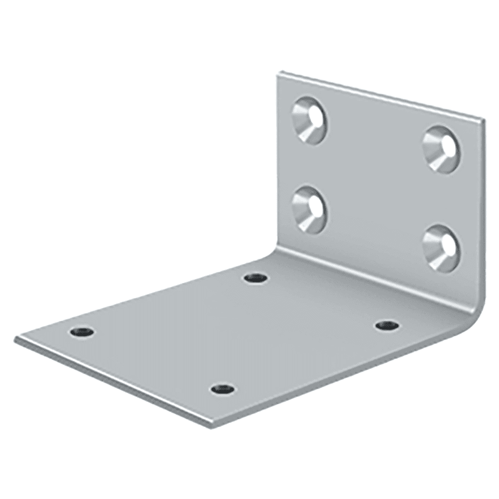 3-5/8" Jamb Bracket for DASH95, Brushed Chrome