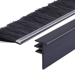 6' Brush Grommet/Extrusion, Matte Black