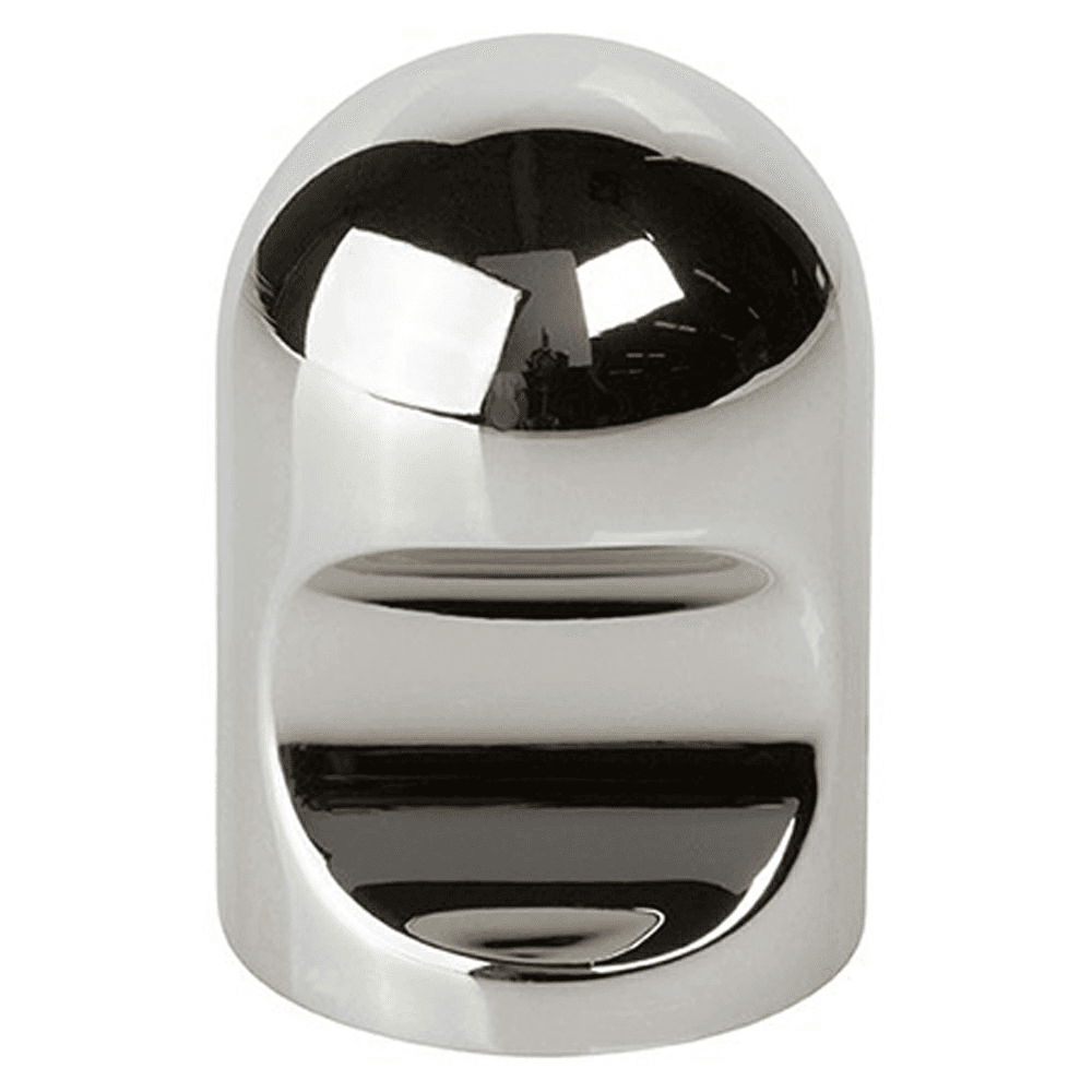 1-3/32" Notched Cylindrical Cabinet Knob, Polished Chrome