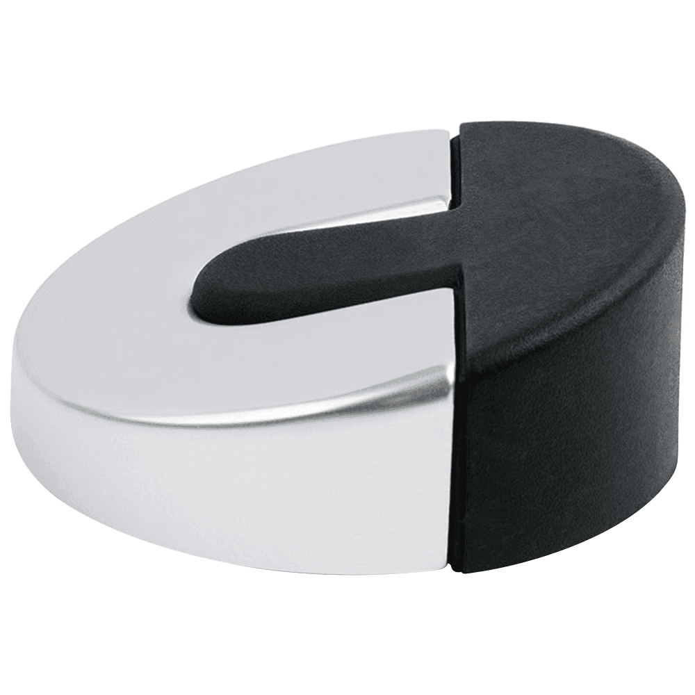 2-3/8" Diameter Door Stop, Satin Aluminum