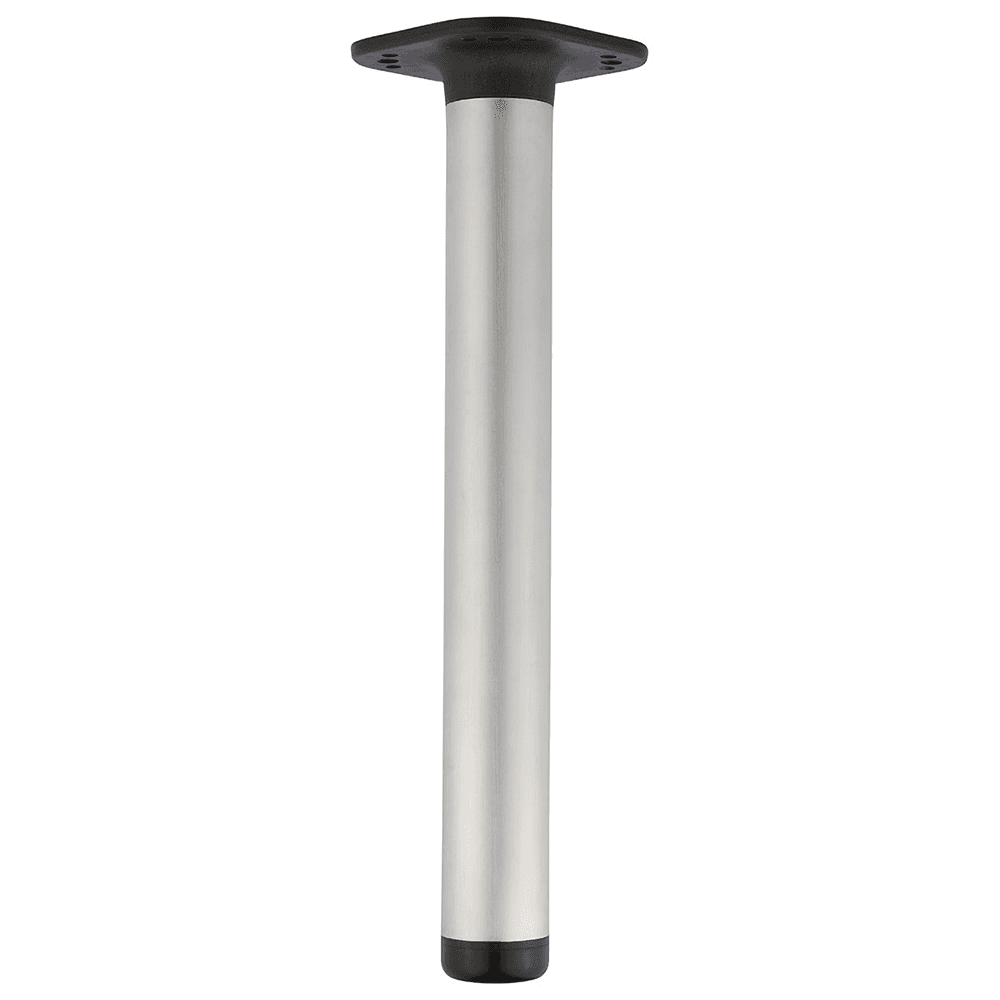 3-1/8" Diameter x 27" High Table Leg, Satin Chrome