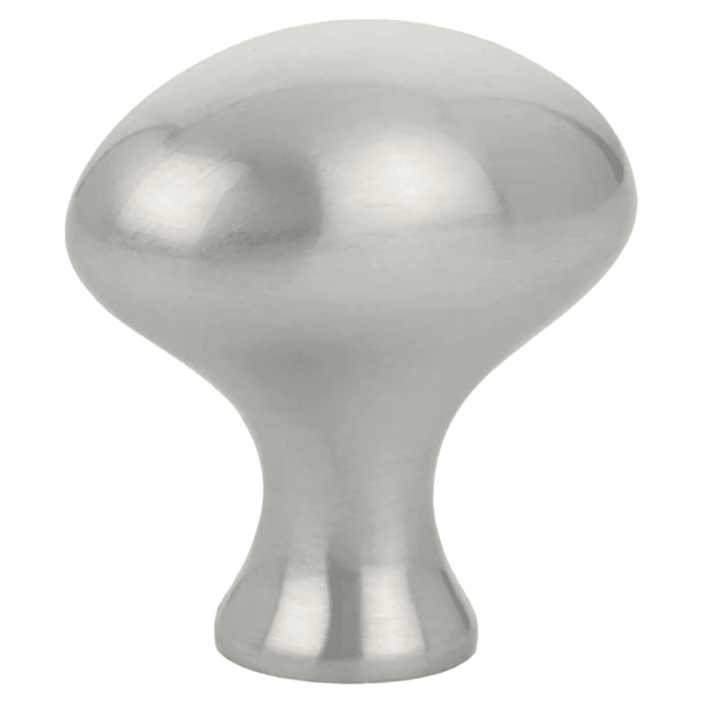 1-1/4" Egg Cabinet Knob, Satin Nickel