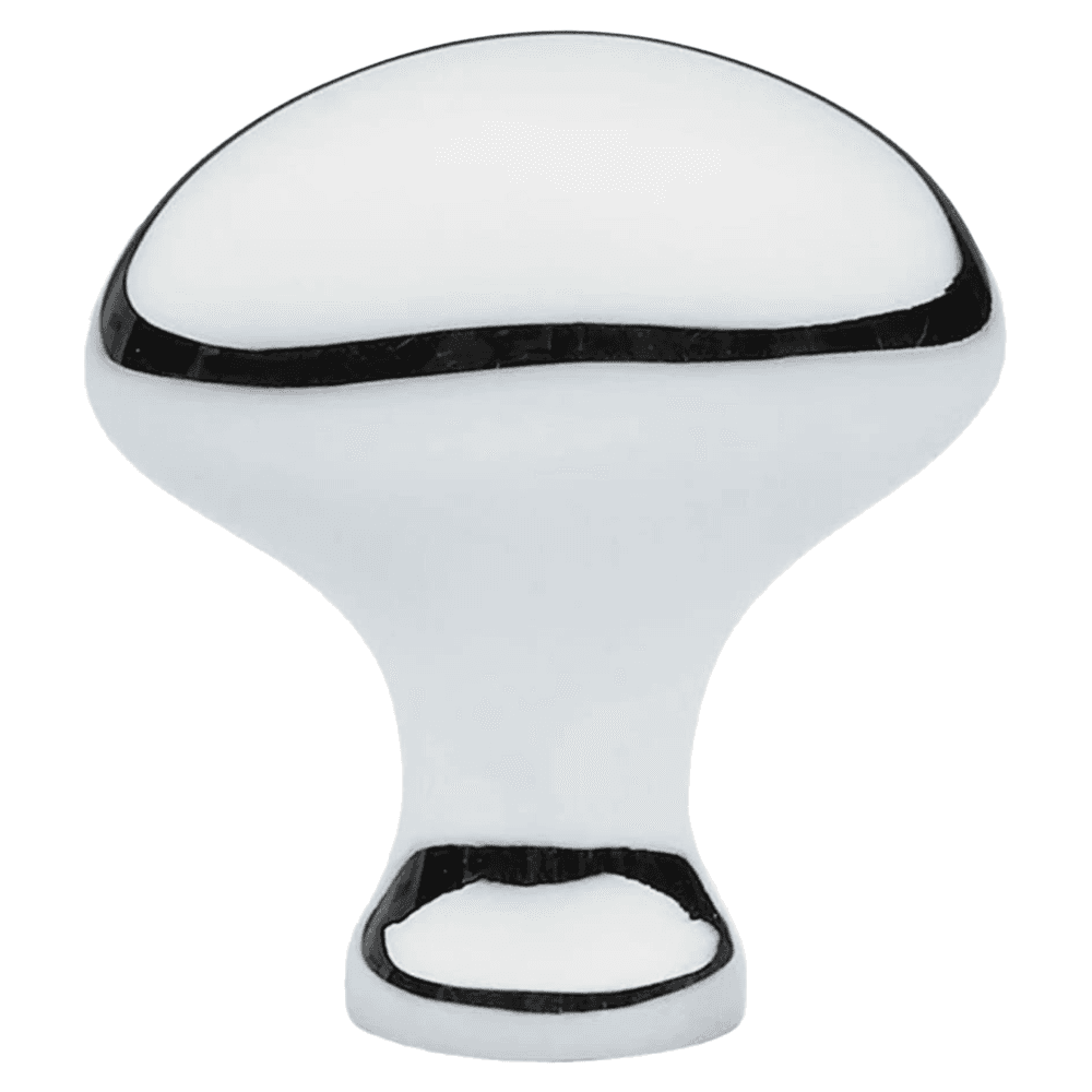 1-1/4" Egg Cabinet Knob, Polished Chrome
