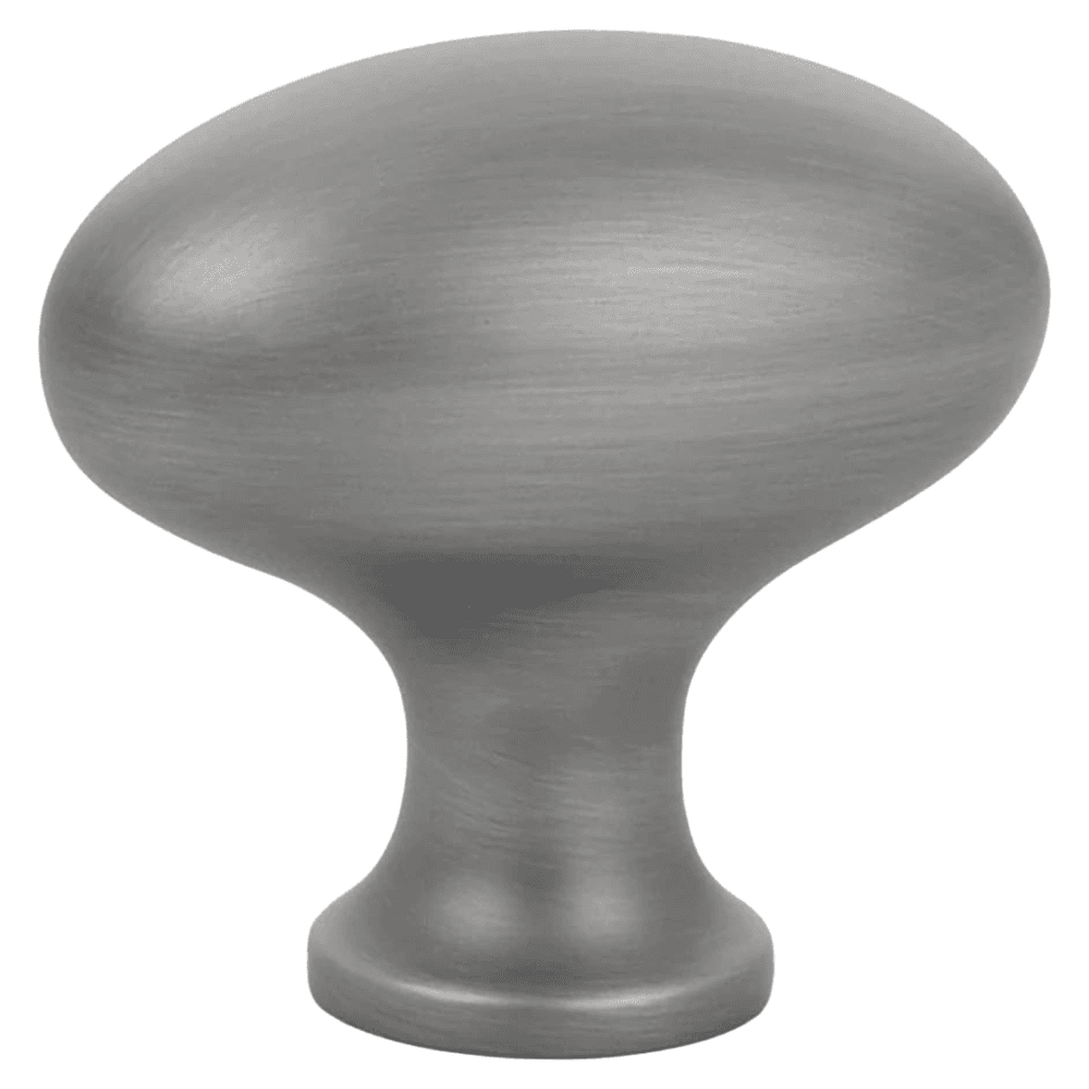 1-3/4" Egg Cabinet Knob, Pewter