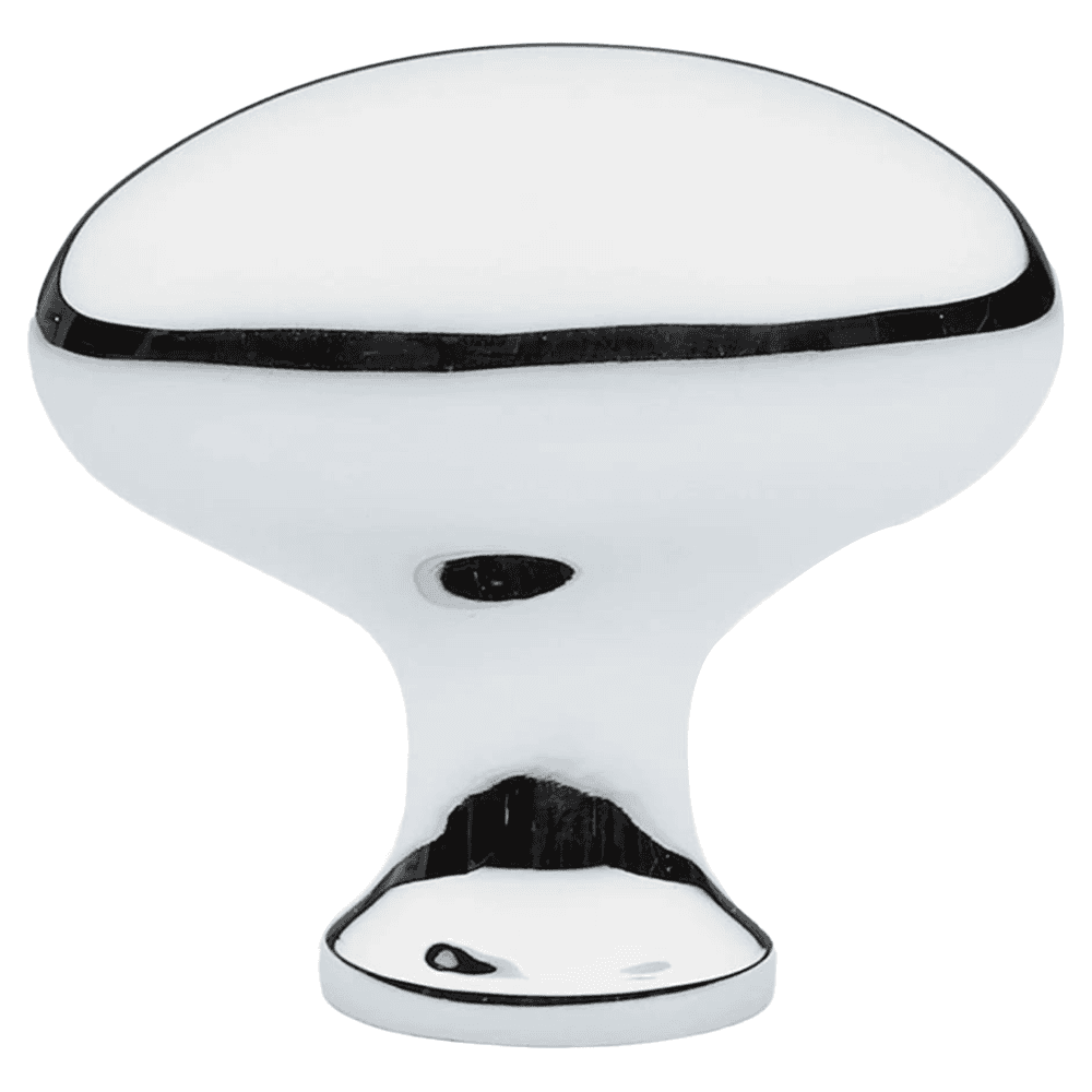 1-3/4" Egg Cabinet Knob, Polished Chrome