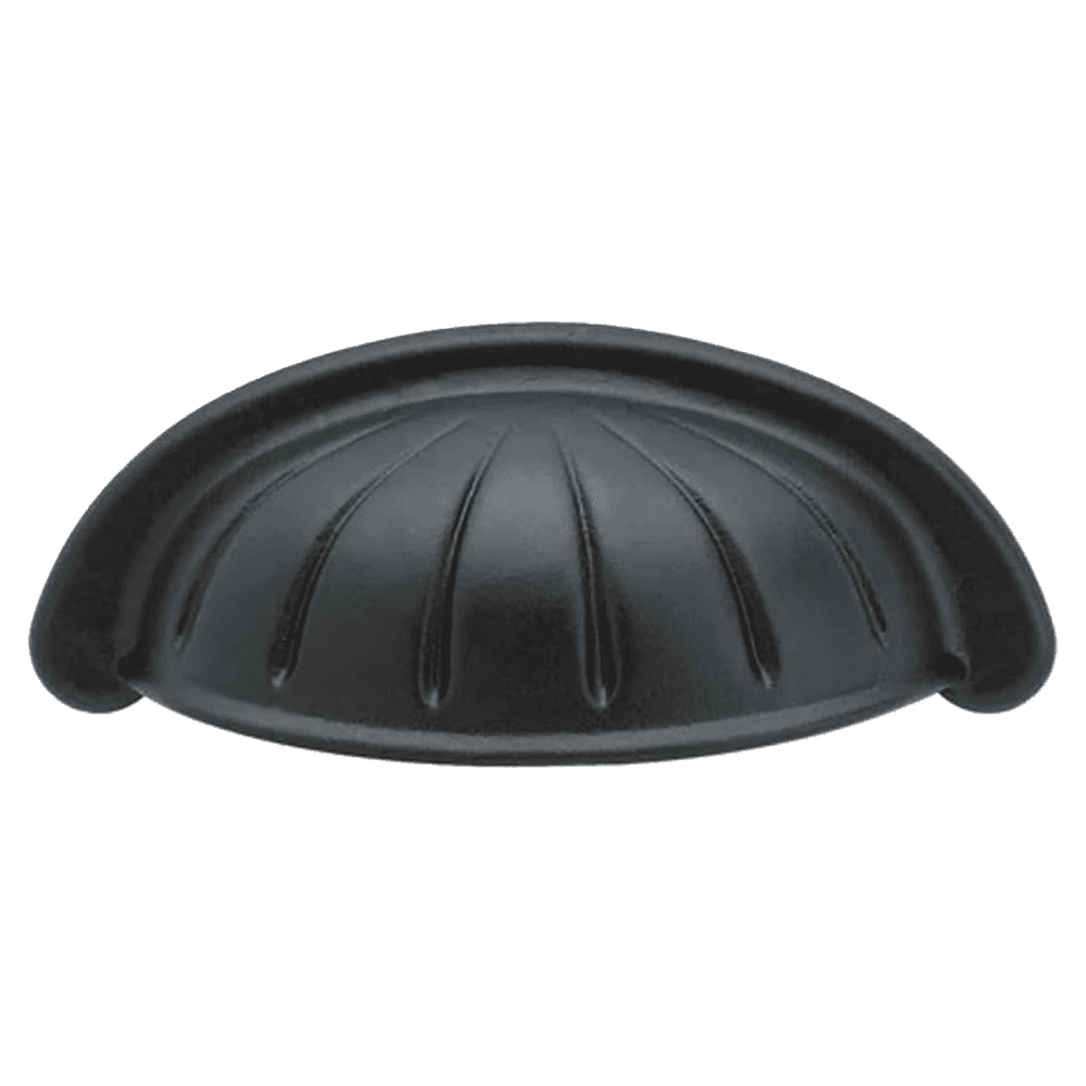 4" Bin Tuscany Bronze Cup Pull, Flat Black Bronze