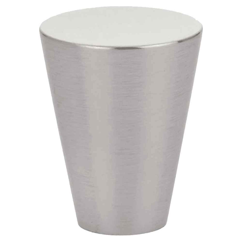 1-1/8" Cone Cabinet Knob, Unlacquered Brass