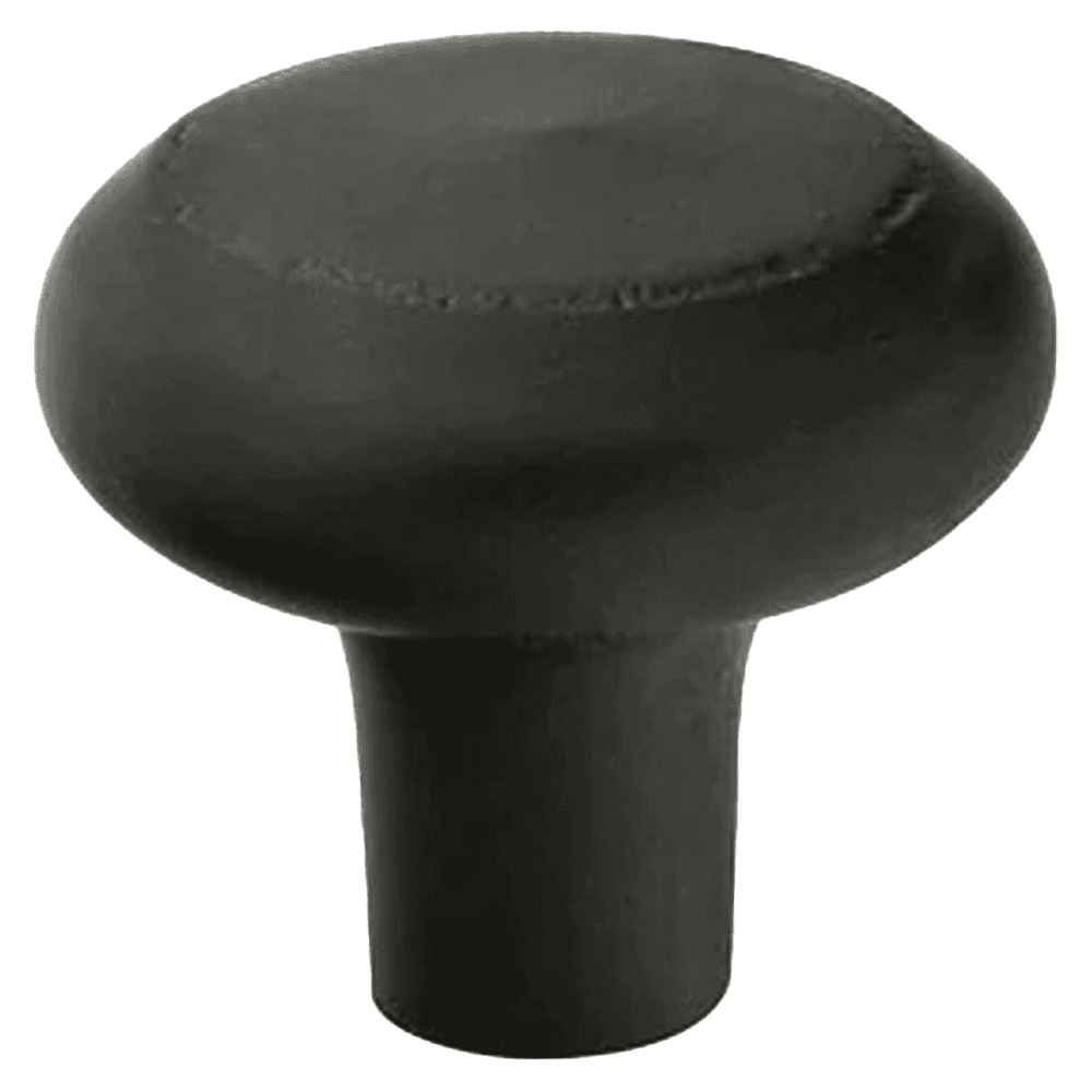 1-1/4" Sandcast Bronze Barn Cabinet Knob, Flat Black Bronze