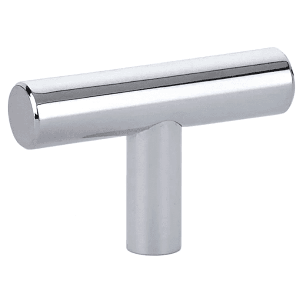 2" Bar Cabinet T-Knob, Polished Chrome