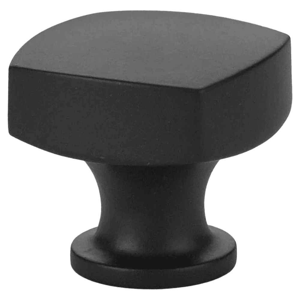1-1/4" Freestone Cabinet Knob, Flat Black