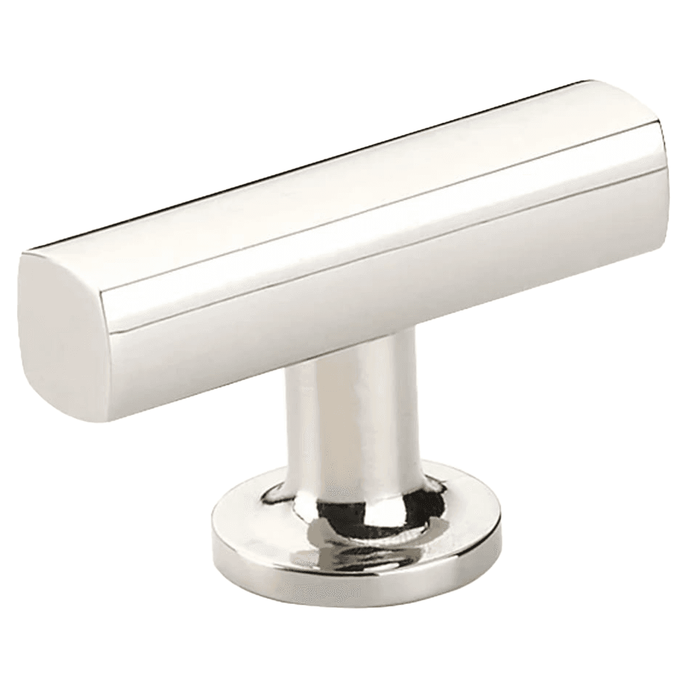 1-7/8" Freestone Cabinet T-Knob, Polished Nickel