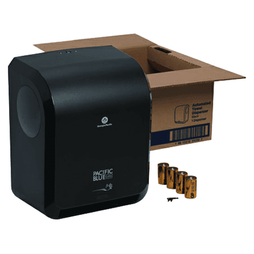 Pacific Blue Ultra Paper Towel Dispenser, Black, 12-29/32" x 9" x 16-51/64"