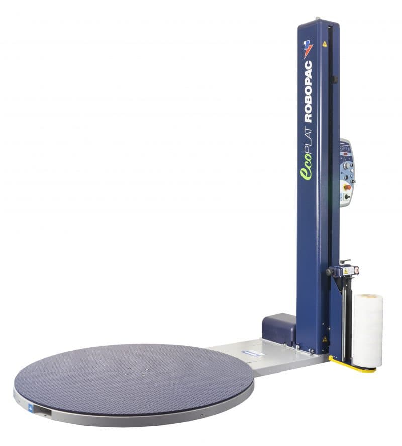 Robopac Ecoplat Semi-Automatic Turntable Stretch Wrapper 110" Wrap Height