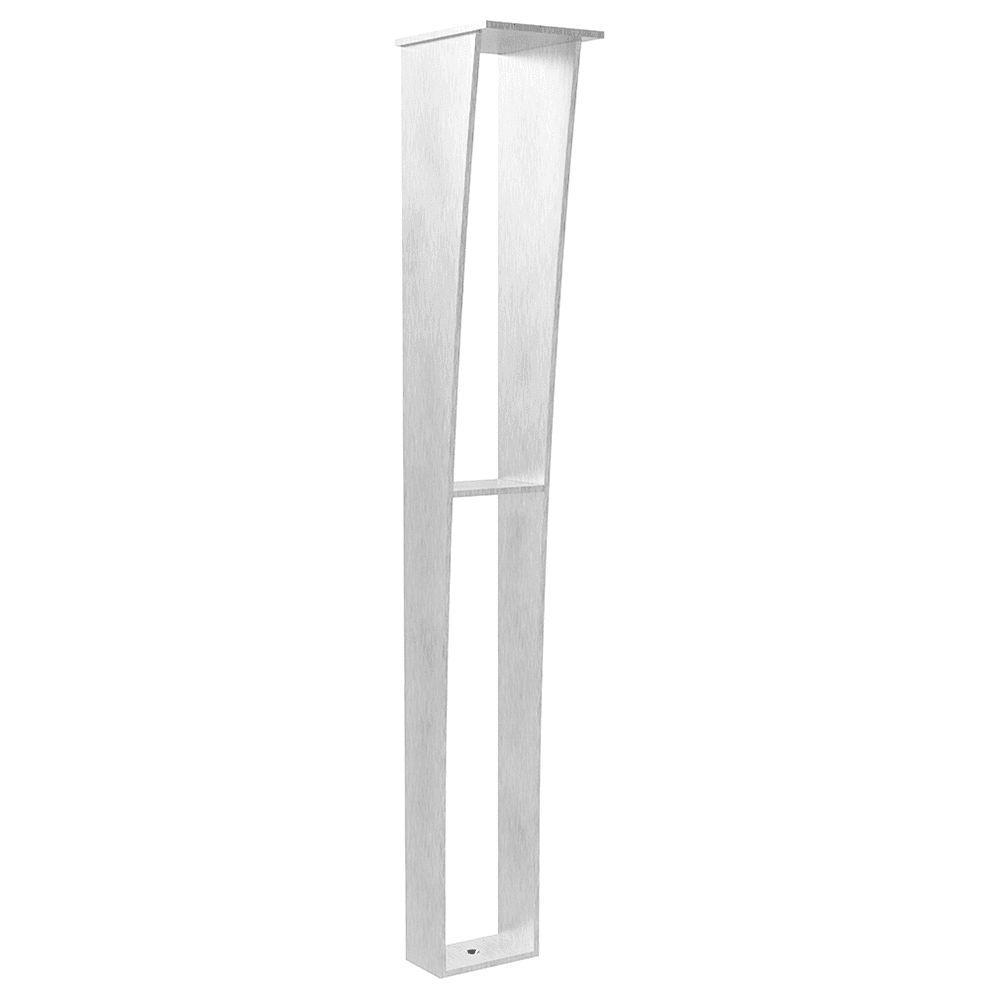 6" x 34-1/2" Anteris Countertop Leg Support, Stainless Steel Finish