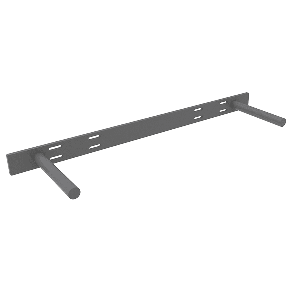 10" x 34-1/2" Floating Shelf Support Rod Bracket, Steel Finish