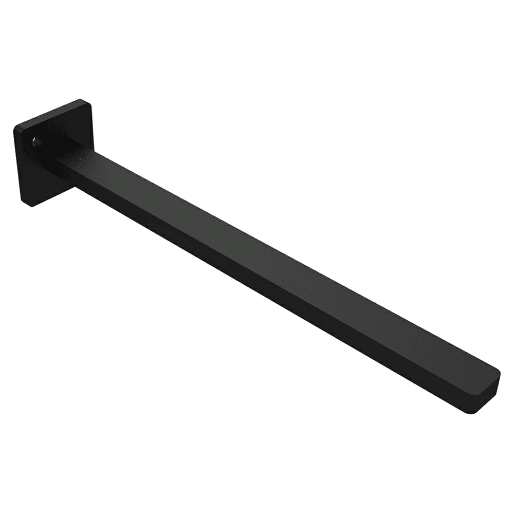 10" Flat Floating Shelf Support Rod, Black