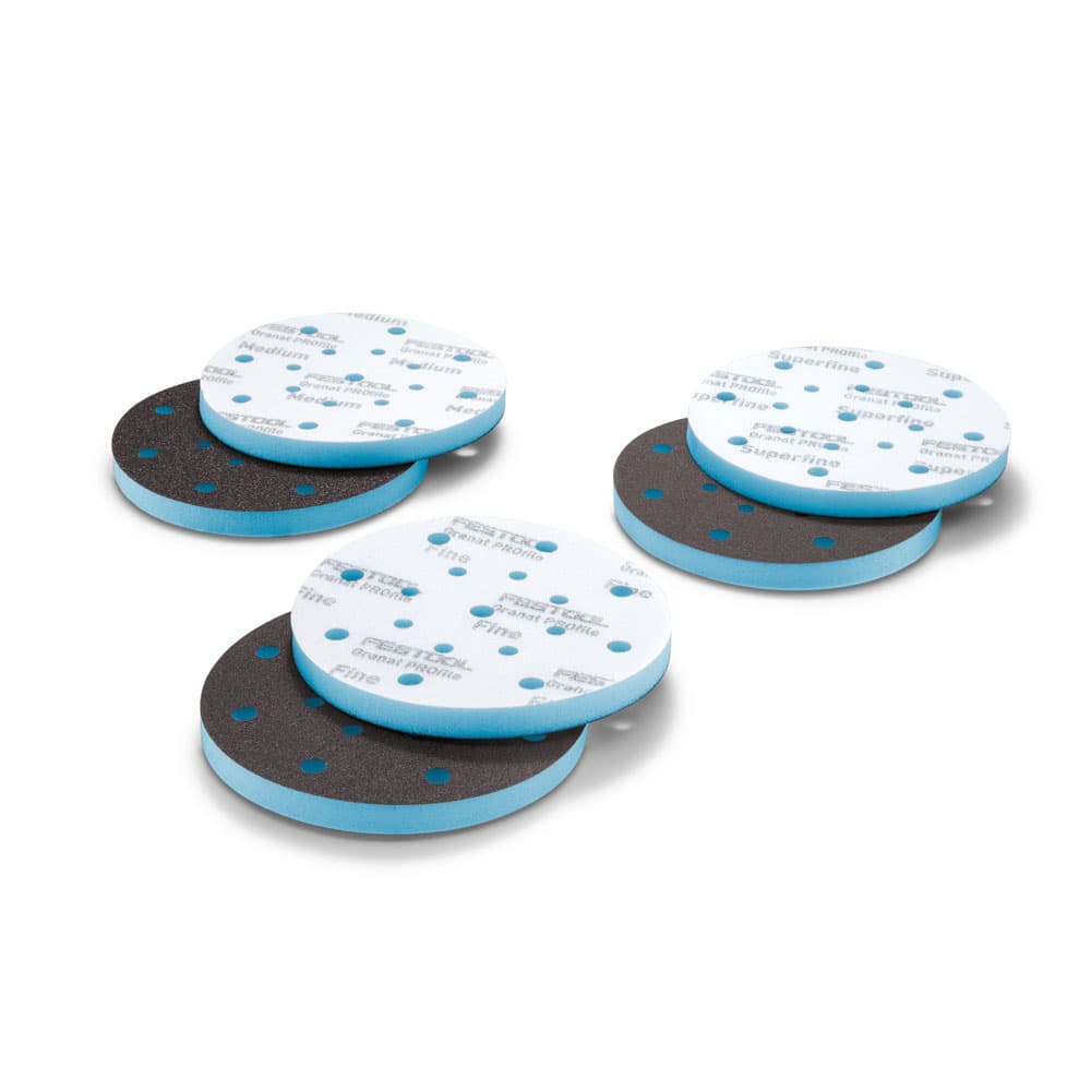 Festool 6" Aluminum Oxide Granat PROfile Foam Sanding Discs Starter Set
