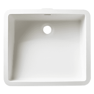 1513 Acrylic Undermount Single Bowl Rectangular Vanity Sink, 16-3/4" x 14-15/16" x 7-1/16", Arctic