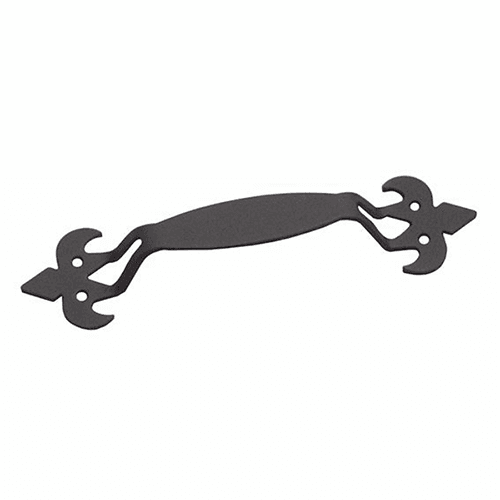 205mm Fleur-de-lys Handle Pull, Satin Nickel