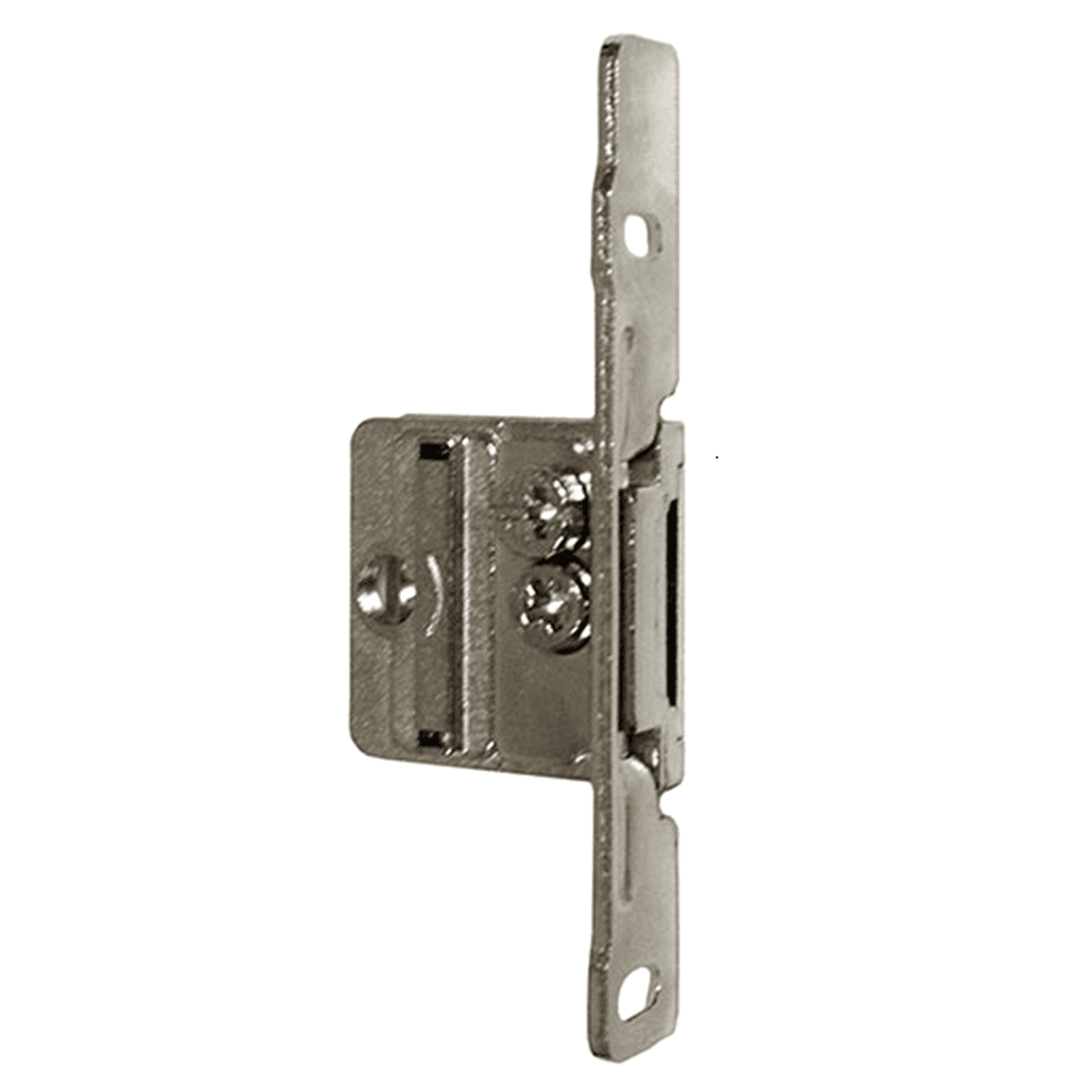 Integra Right-Hand Slide-On Front Fixing Bracket with 100lb Capacity, Single Extension, Self-Closing, Nickel-Plated