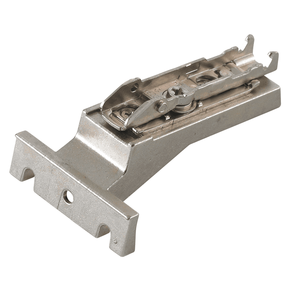 Tiomos Adjustable Straight Base Mounting Plate, 2-Point Fixing, Nickel-Plated, Screw-On, 0mm