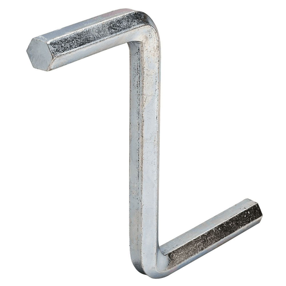 75mm x 85mm Steel Double Allen Hex Key for Giro-Bolt Connector, Zinc