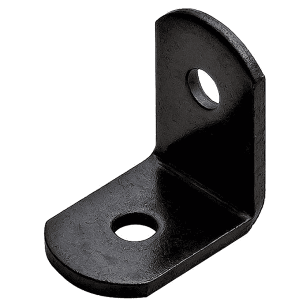 25.4mm x 18mm Steel Corner Bracket, Black Oxide