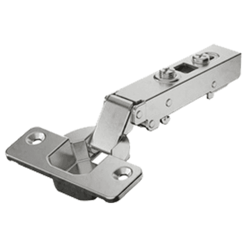 Veosys Stainless Steel 105° Opening Hinge, 45 x 9.5mm TB-Drilling Pattern, Soft-Closing, Overlay, Screw-On