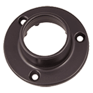 1-5/16" Diameter Closet Rod Closed Round Socket with Screw, Oil-Rubbed Bronze Finish