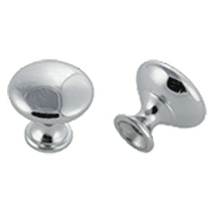 30mm Round Knob, Polished Chrome