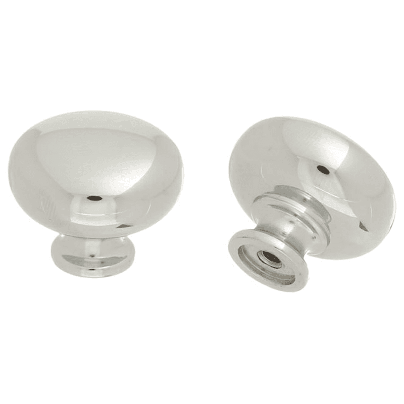31mm Round Knob, Polished Chrome, 26mm Projection