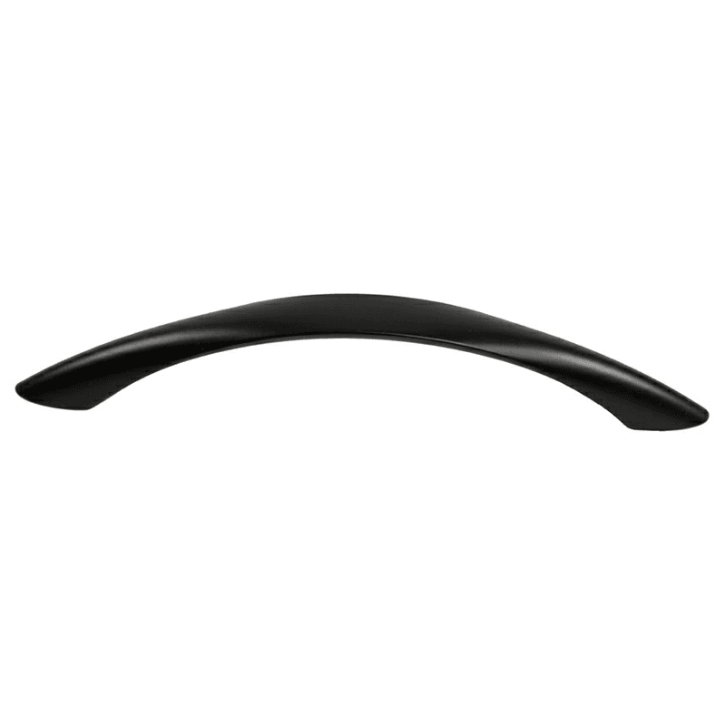 128mm Flat Top Arch Pull with Screw, Matte Black