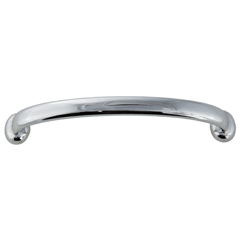 96mm Modern Deco Arch Pull, Polished Chrome
