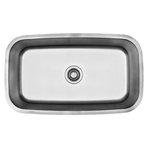 Builder's Choice Stainless Steel Undermount 18G Large Single Bowl Kitchen Sink, 31-1/2" x 18-1/2" x 9-1/2"