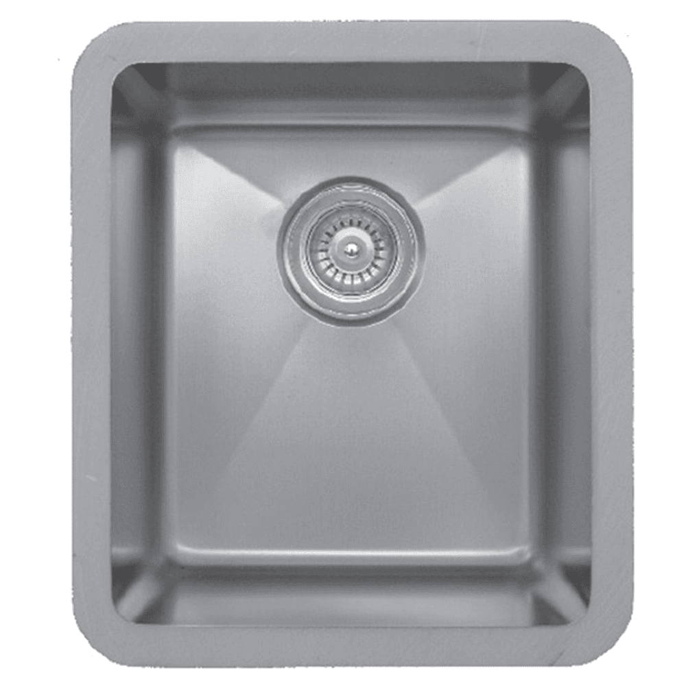 Edge 400 Stainless Steel Under Mount 18G Single Bowl Bar/Prep Sink, 16-1/4" x 18-1/4" x 9