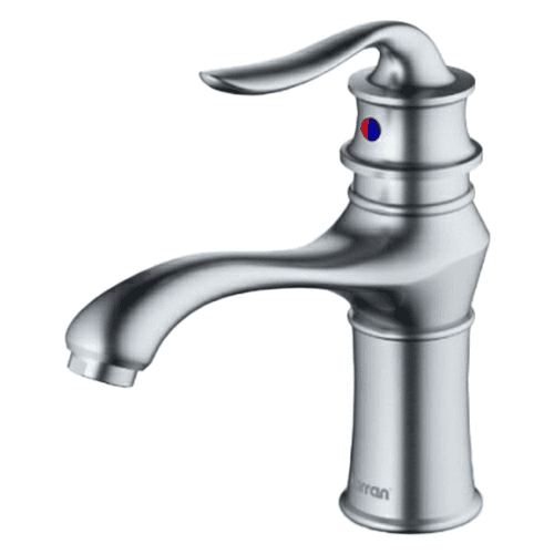Dartford Single-Handle Basin Bathroom Faucet with Pop-up Drain, Stainless Steel
