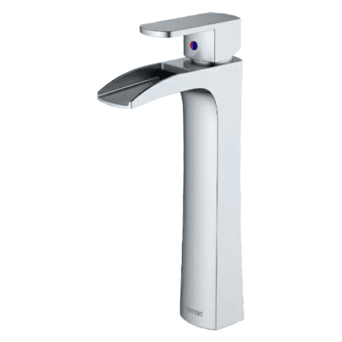 Kassel Single-Handle Vessel Bathroom Faucet with Pop-up Drain, Stainless Steel