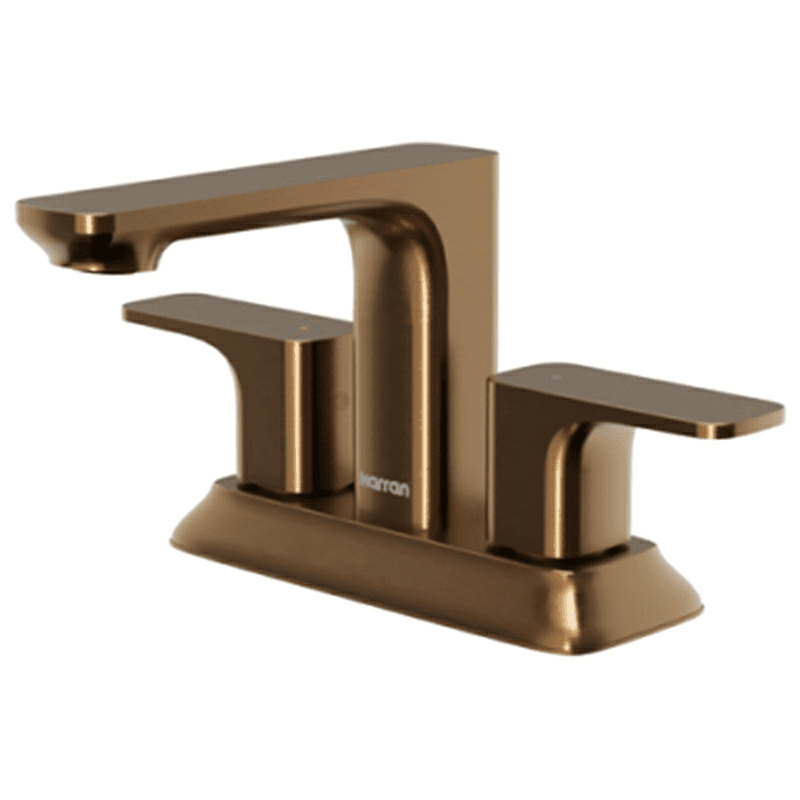 Venda Double-Handle Two Hole Centerset Faucet Bathroom Faucet with Matching Pop-up Drain, Brushed Copper