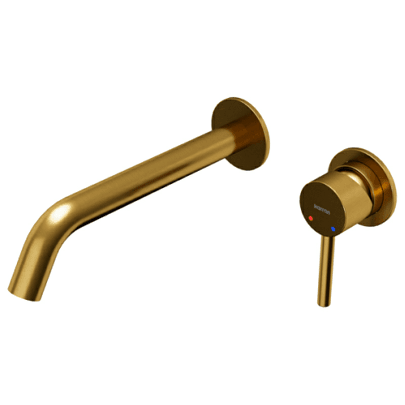 Grantham Single-Handle Wall-Mount Bathroom Faucet, Gold