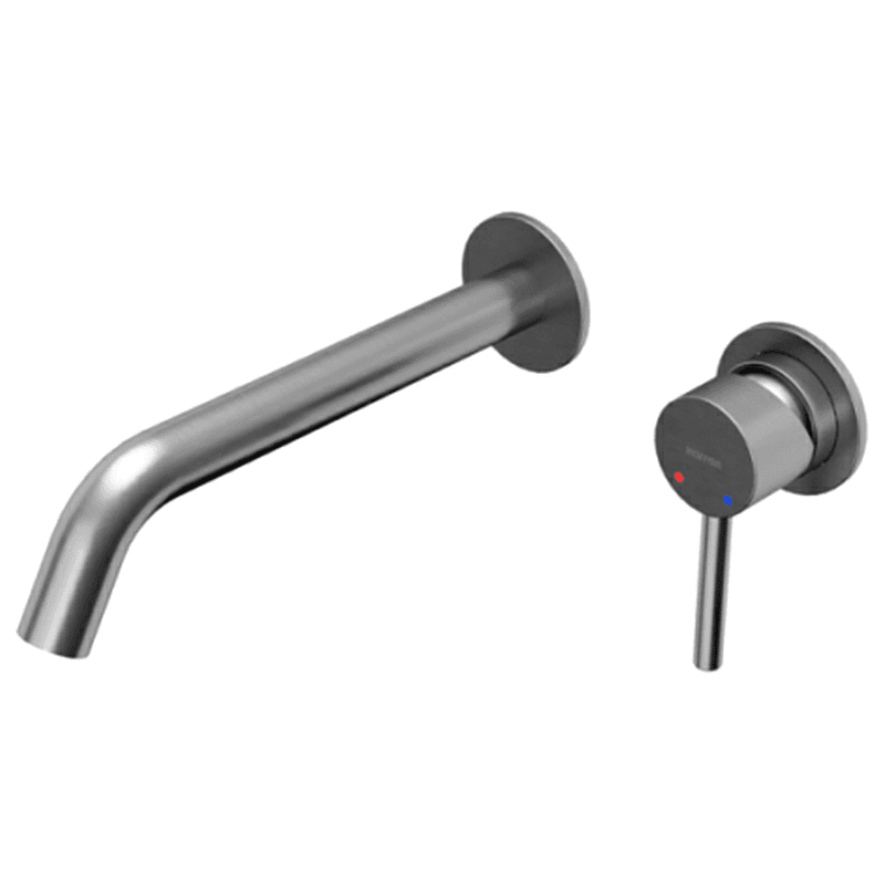 Grantham Single-Handle Wall-Mount Bathroom Faucet, Stainless Steel