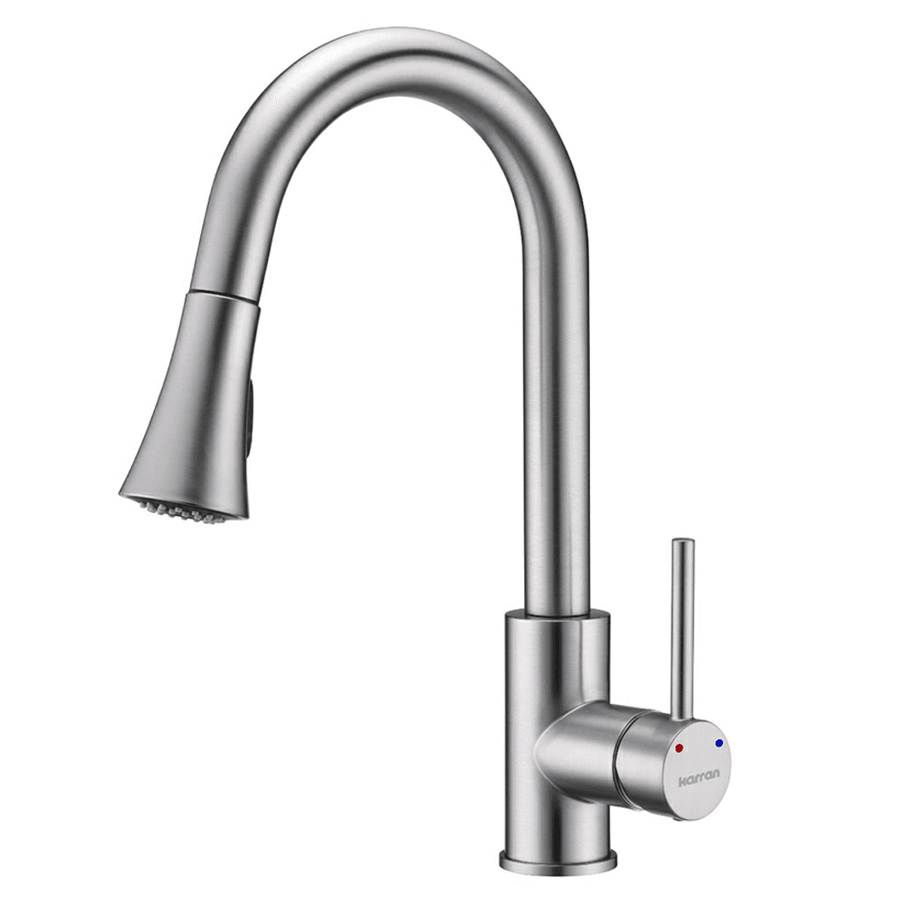 Weybridge Single-Handle Pull-Down Kitchen Faucet with Dual-Function Sprayer, Stainless Steel
