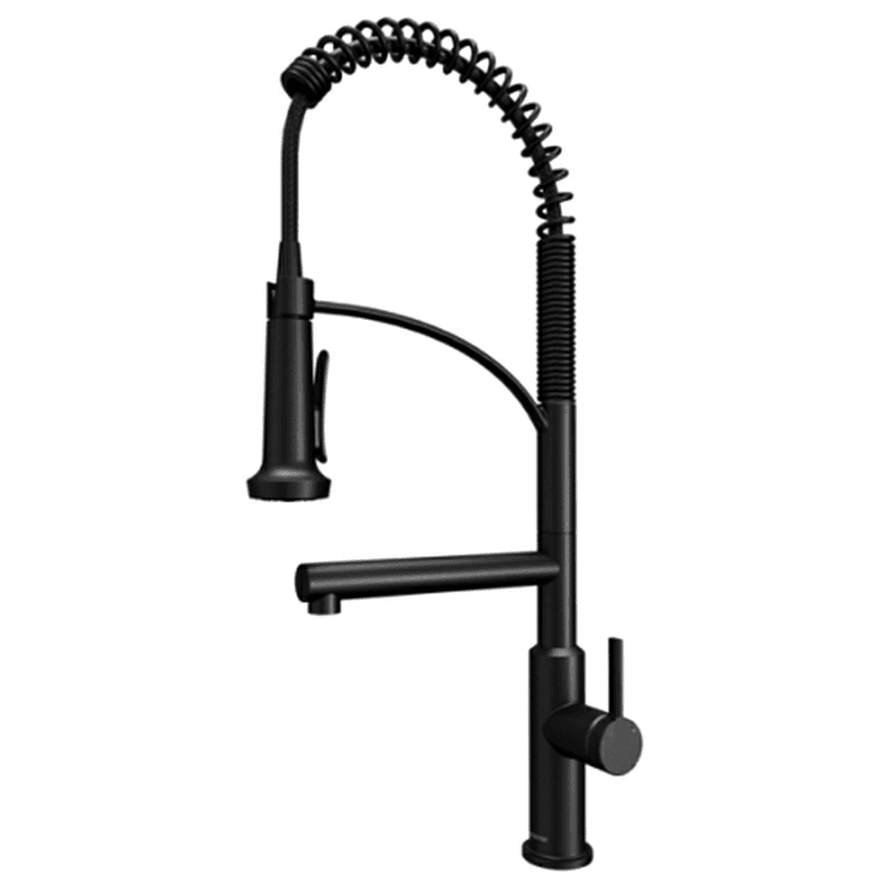 Adlington Single-Handle Pull Down Sprayer Kitchen Faucet with Pot Filler, Matte Black