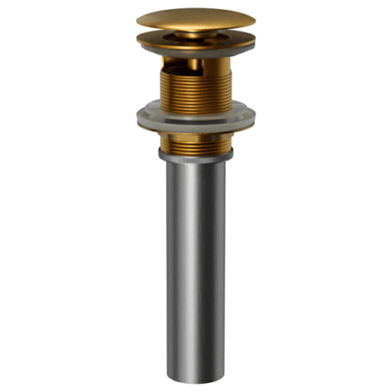 Pop-Up Vanity Bowl Drain with Overflow, Gold