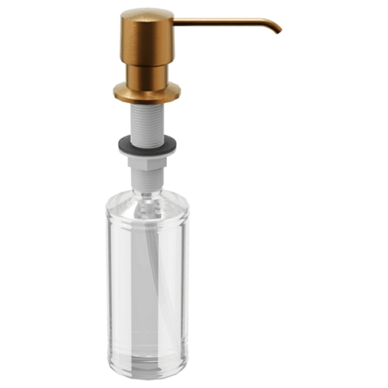 11-1/2" Kitchen Soap/Lotion Dispenser, Brushed Copper
