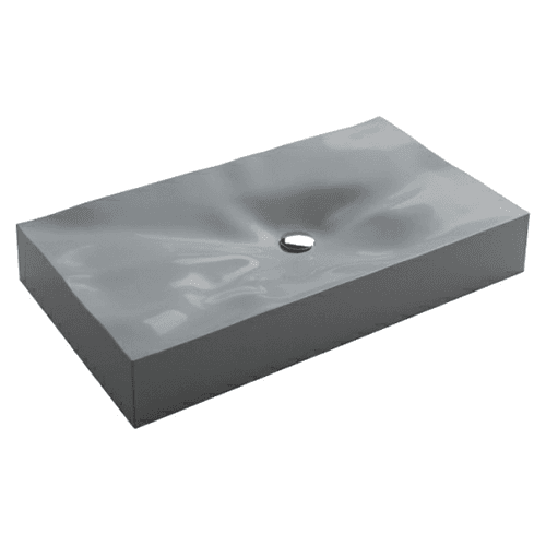 Sternhagen Vessel Mount Single bowl Bathroom Sink, 32-1/8" x 18-1/4" x 5-1/8", Gray